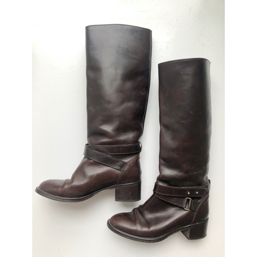 J CREW 'Parker' Leather Knee-High Riding Boots